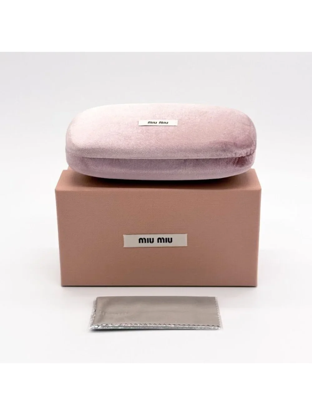 New Miu Miu MU03WV 12W1O1 Clear Pink Women Eyeglasses
